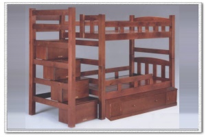 大豐收傢俱公司-台中沙發,台中床組,原木家具-凱薩琳雙層床
