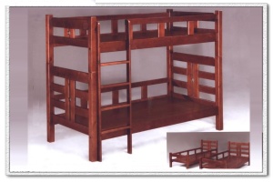 大豐收傢俱公司-台中沙發,台中床組,原木家具-凱莉雙層床