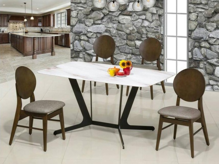 台中大雅傢俱,台中原木傢俱,台中床組便宜特賣-雲山水石面餐桌