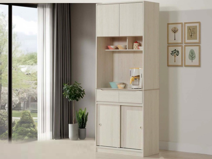 台中家具｜大豐收傢俱 – 挑戰全國最低價 – 奶油白榆木餐櫃